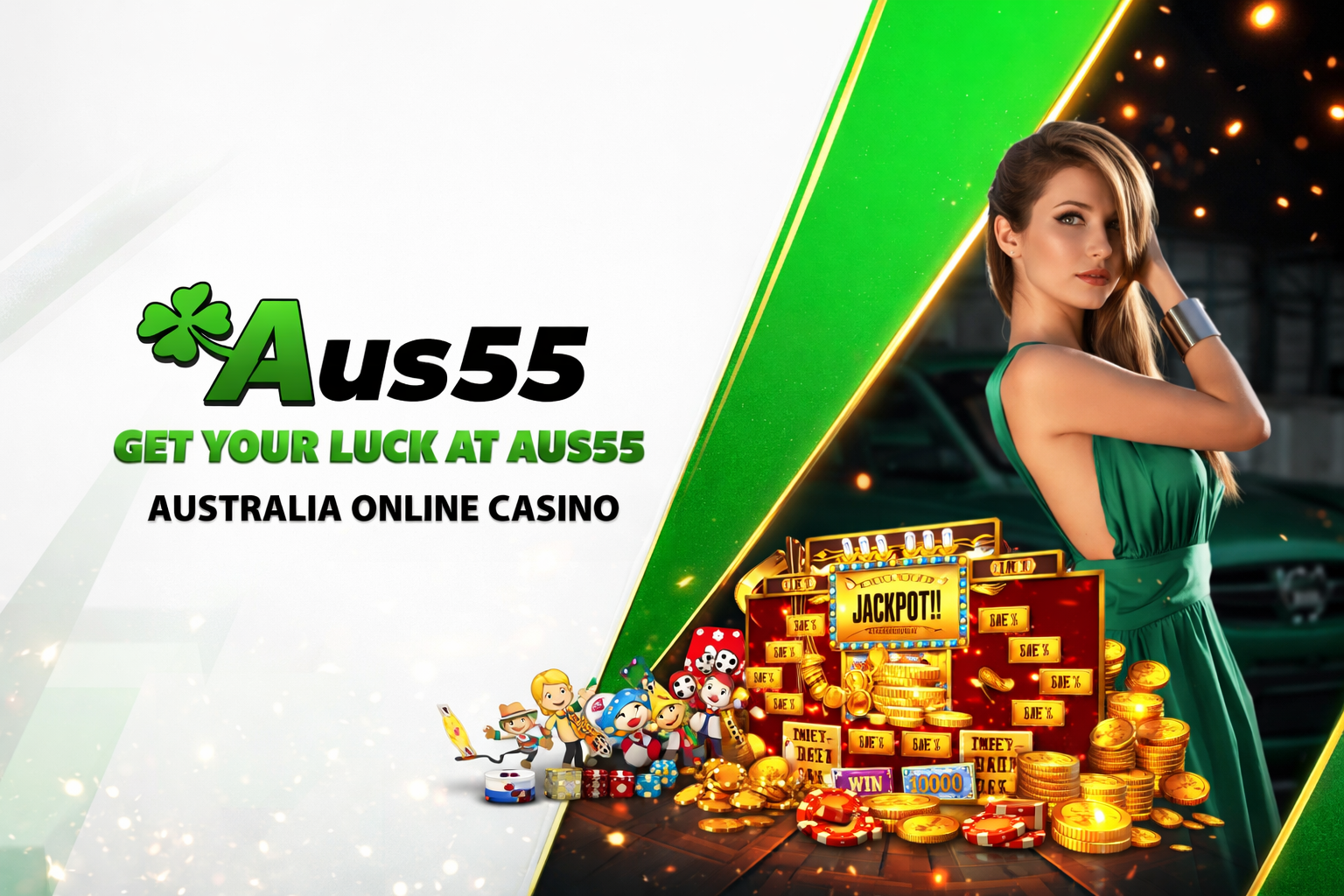 Aus55 pokies selection and featured slots