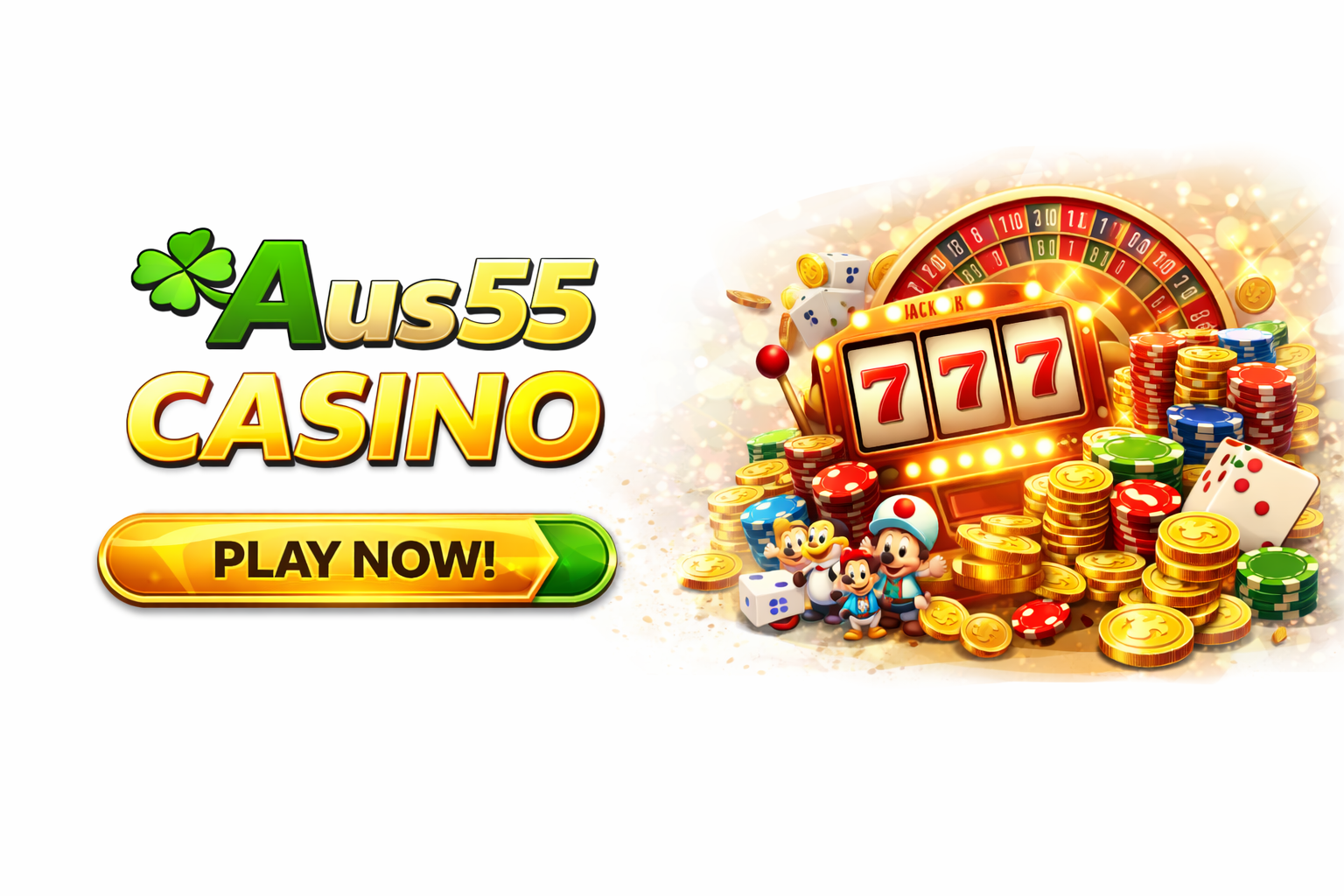 Aus55 casino lobby featuring pokies and table games
